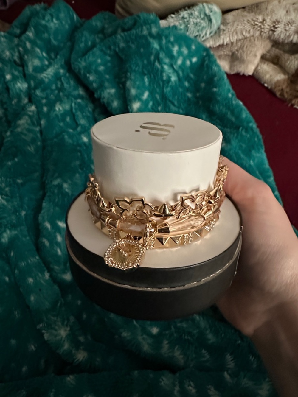 Bracelet stack - Bomb party stack of 3 removable charm